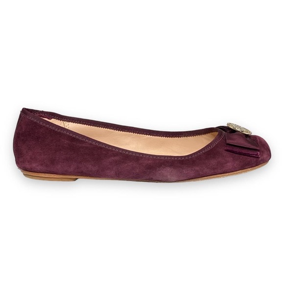 kate spade Shoes - Kate Spade Maroon Fontana Ballerina Flats 6.5 MED